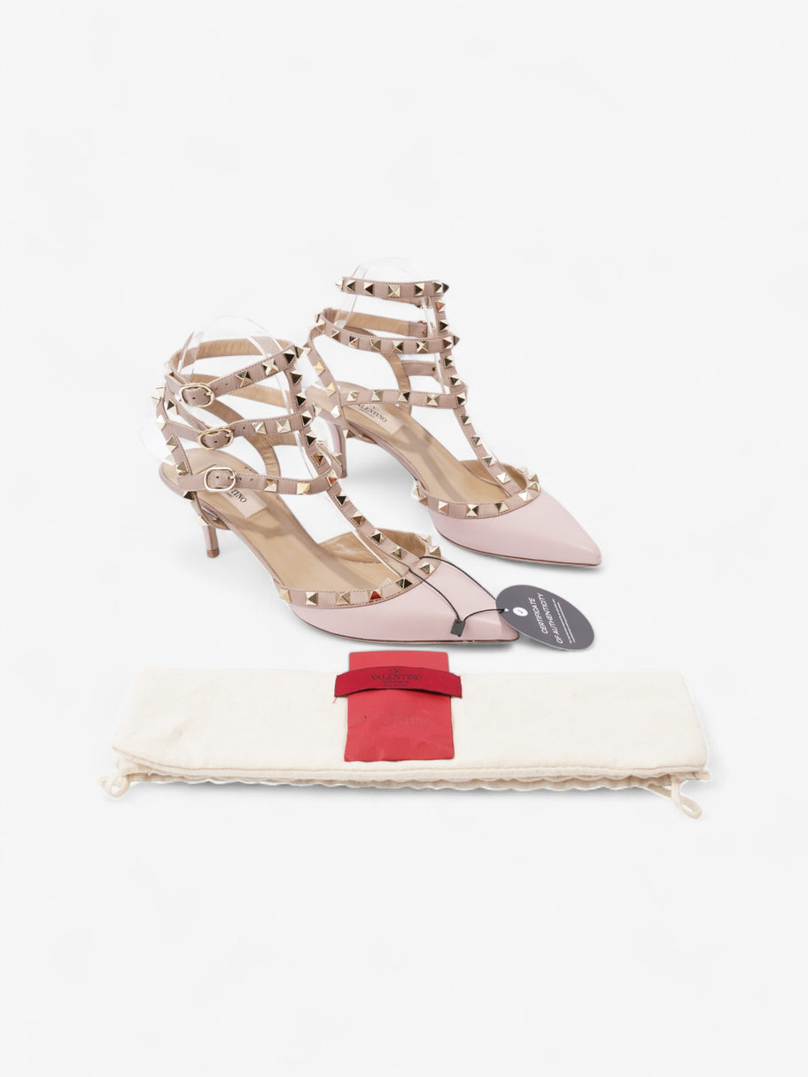 Valentino Rockstud Ankle Strap Heels 65mm Poudre Leather EU 38.5 UK 5.5 Image 10