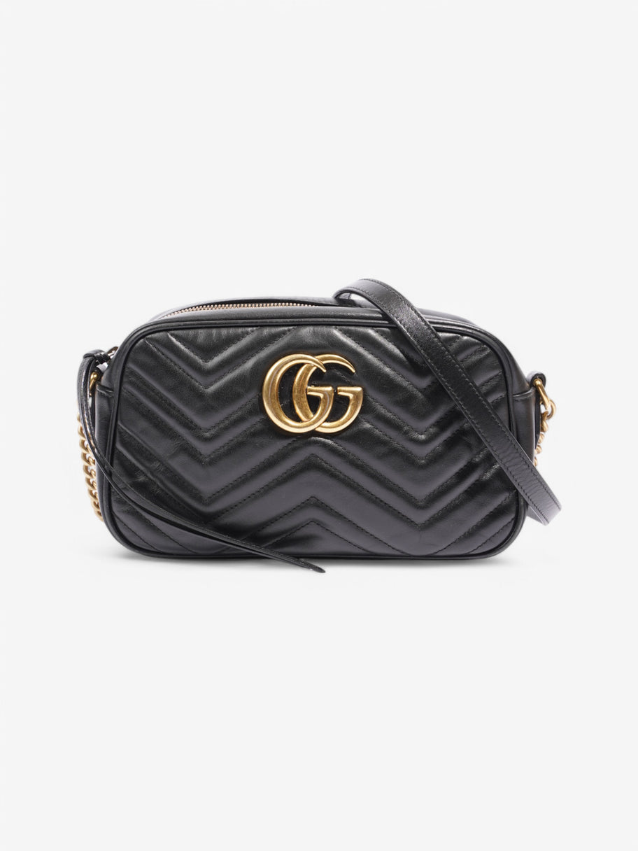 Gucci Marmont Zip Black Leather Small Image 1