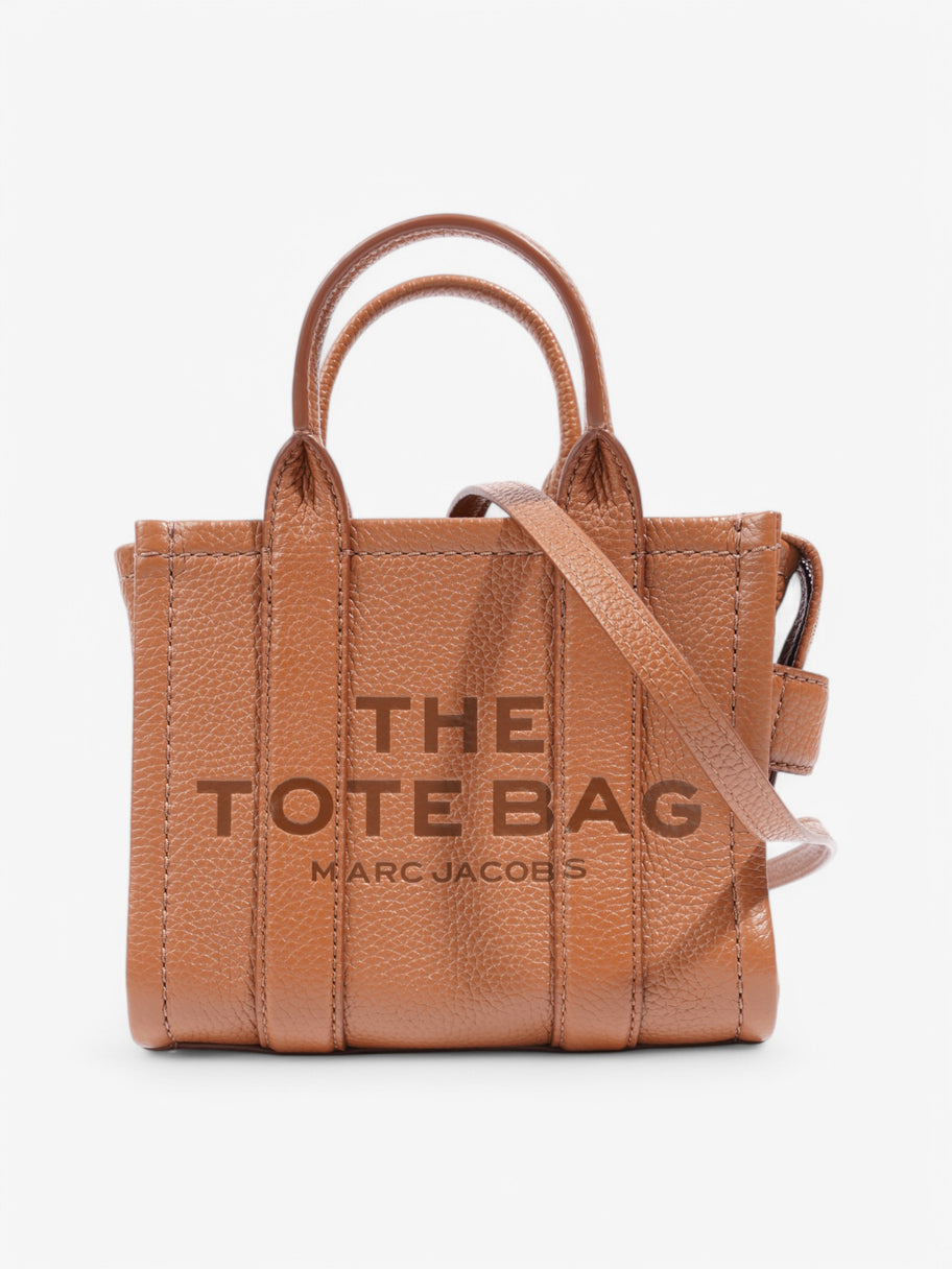 Marc Jacobs The Tote Bag Caramel Brown Leather Mini Image 1
