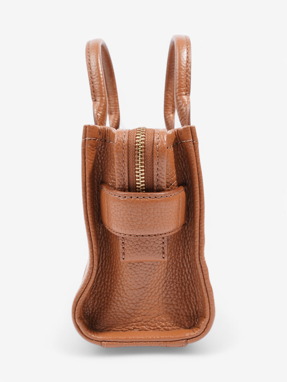 Marc Jacobs The Tote Bag Caramel Brown Leather Mini Image 4