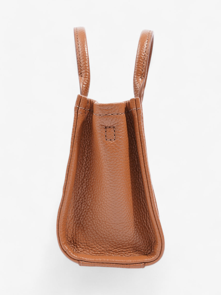 Marc Jacobs The Tote Bag Caramel Brown Leather Mini Image 3