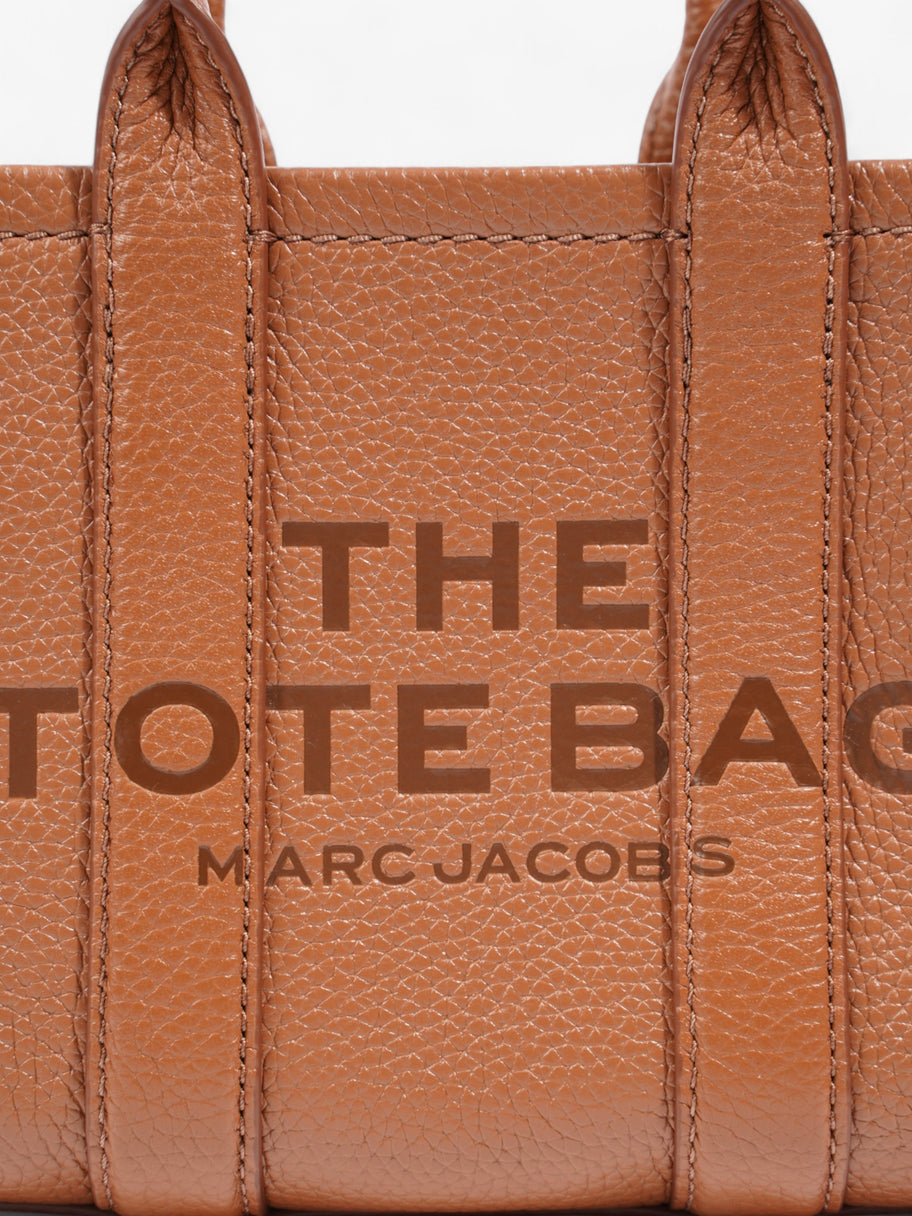 Marc Jacobs The Tote Bag Caramel Brown Leather Mini Image 8