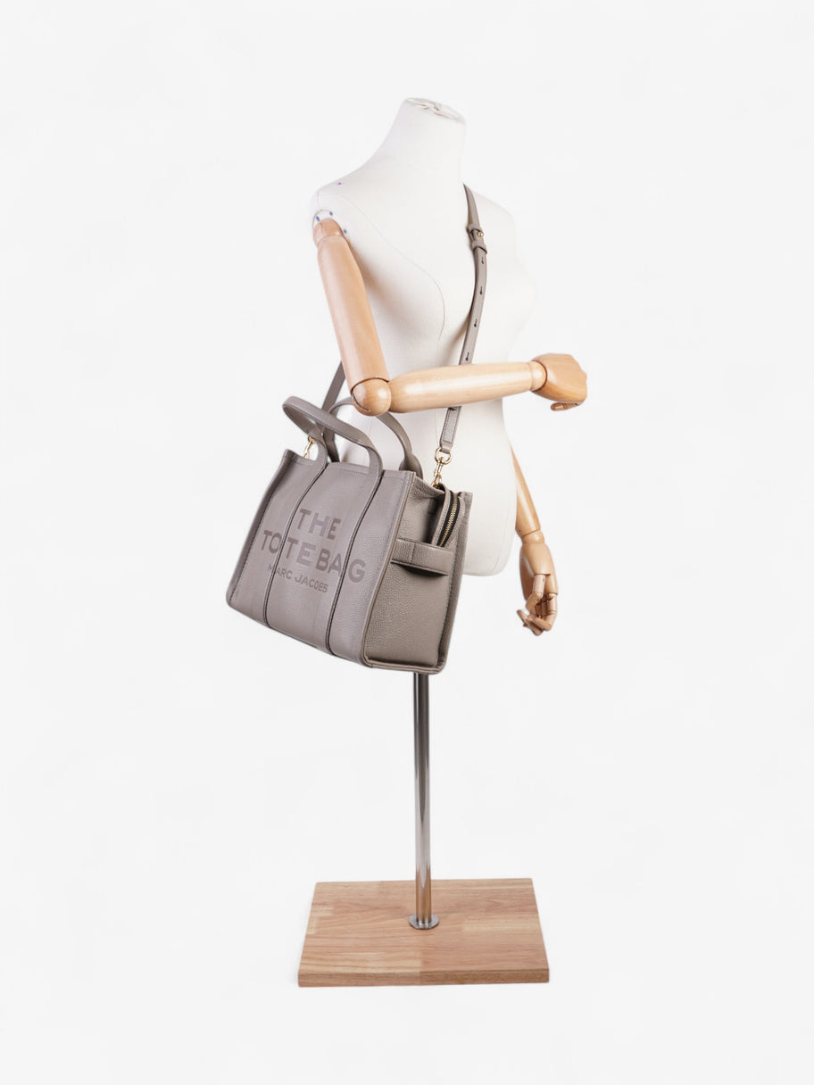Marc Jacobs The Tote Bag  Grey Leather Medium Image 2