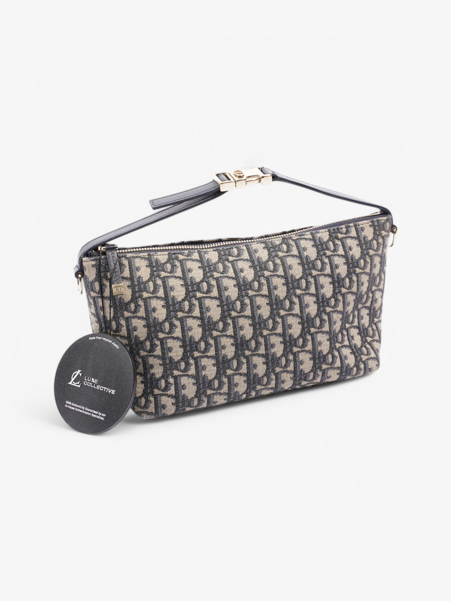 Christian Dior Diortravel Nomad Blue Oblique / Beige  Canvas Image 10