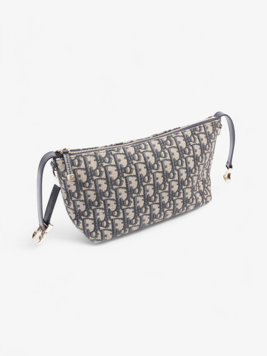 Christian Dior Diortravel Nomad Blue Oblique / Beige  Canvas Image 7