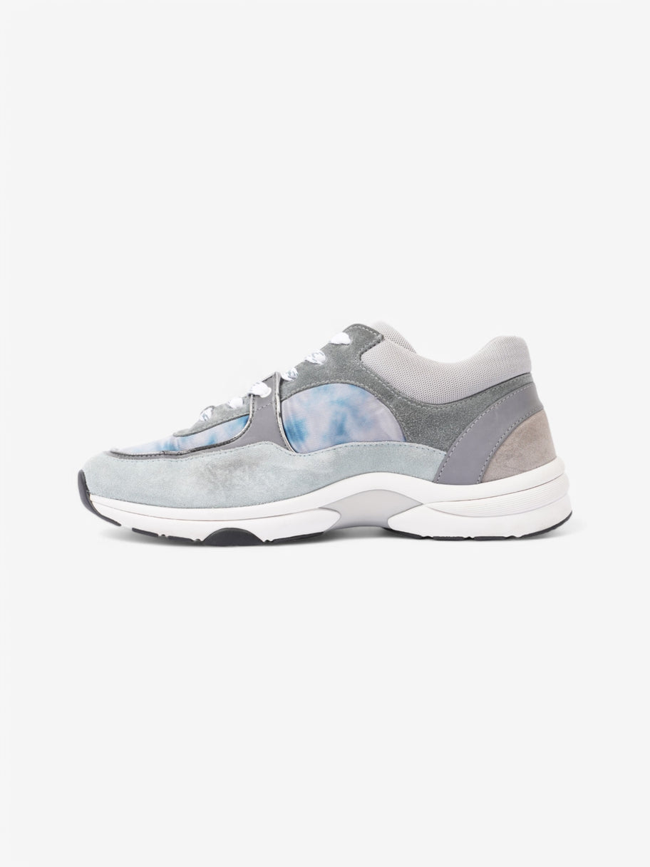 Chanel CC Logo Sneakers Blue / Grey Suede EU 40.5 UK 7.5 Image 3