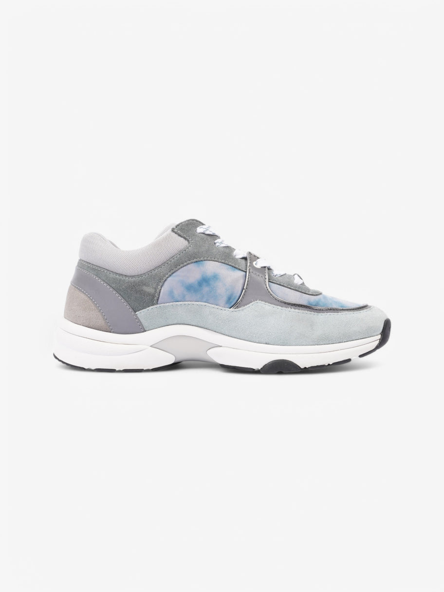 Chanel CC Logo Sneakers Blue / Grey Suede EU 40.5 UK 7.5 Image 4