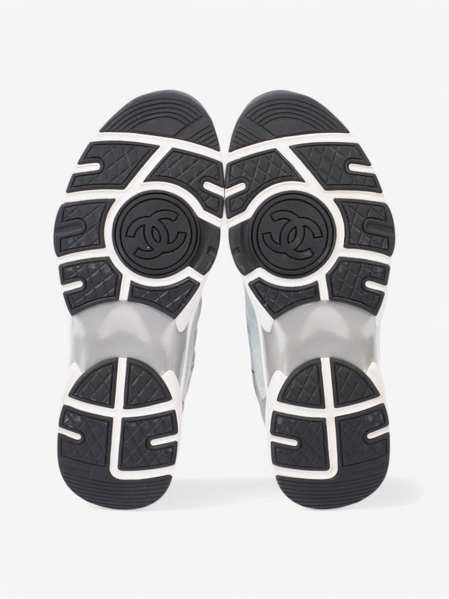 Chanel CC Logo Sneakers Blue / Grey Suede EU 40.5 UK 7.5 Image 7