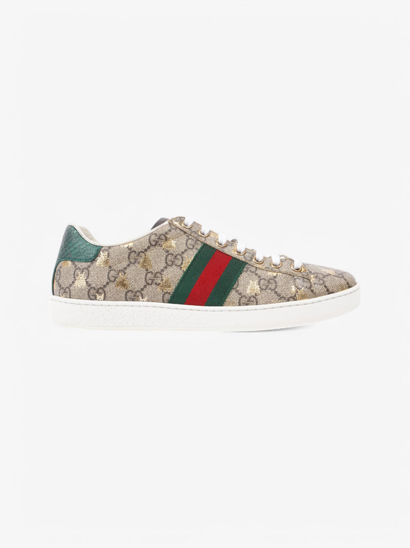  Gucci Ace Bee Supreme / Green / Red Coated Canvas EU 37 UK 4