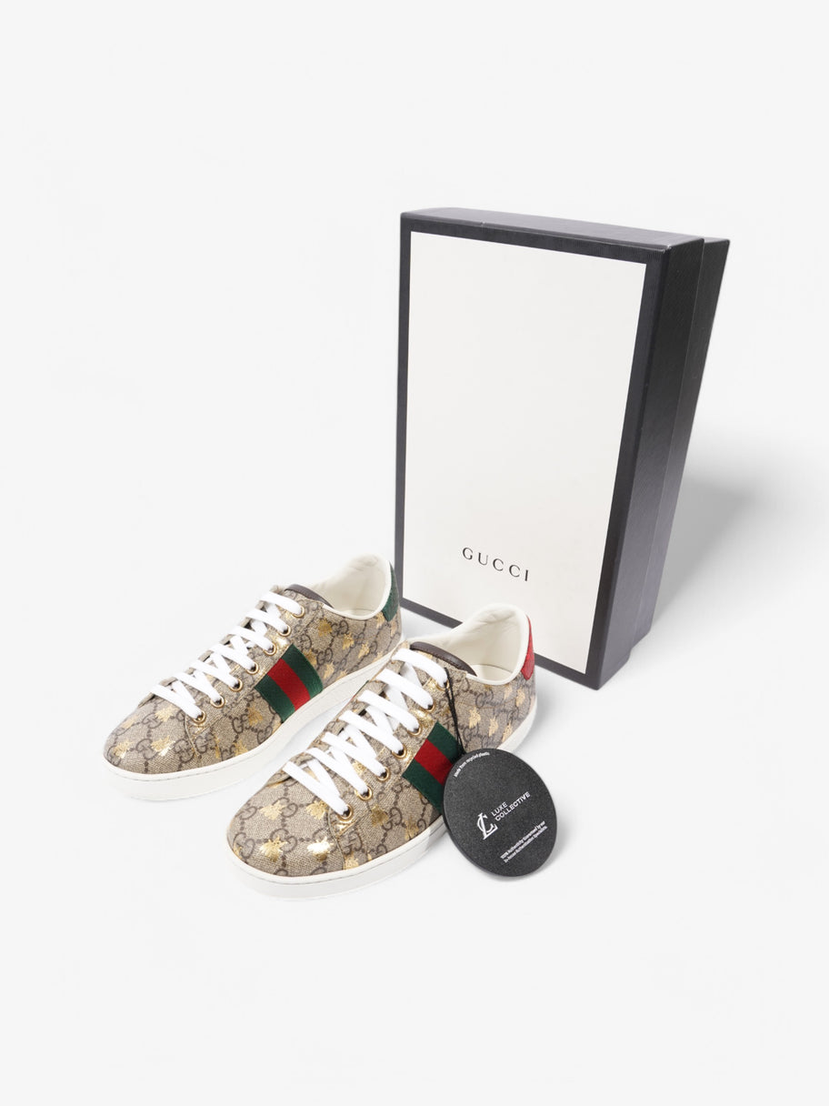 Gucci Ace Bee Supreme / Green / Red Coated Canvas EU 37 UK 4 Image 10