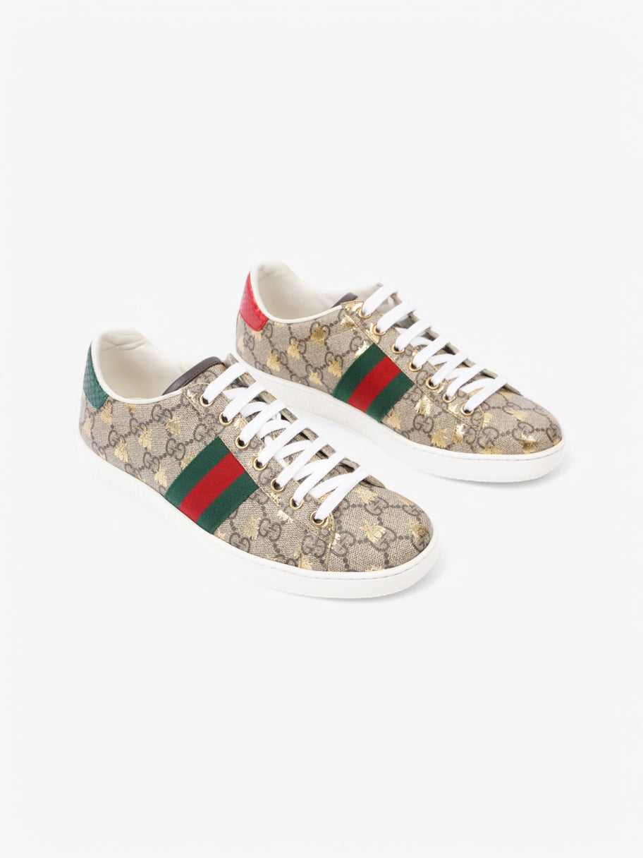 Gucci Ace Bee Supreme / Green / Red Coated Canvas EU 37 UK 4 Image 2