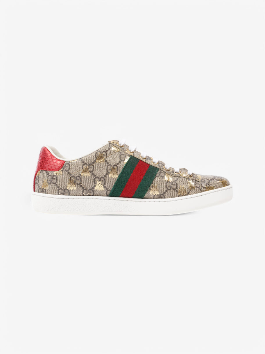 Gucci Ace Bee Supreme / Green / Red Coated Canvas EU 37 UK 4 Image 4