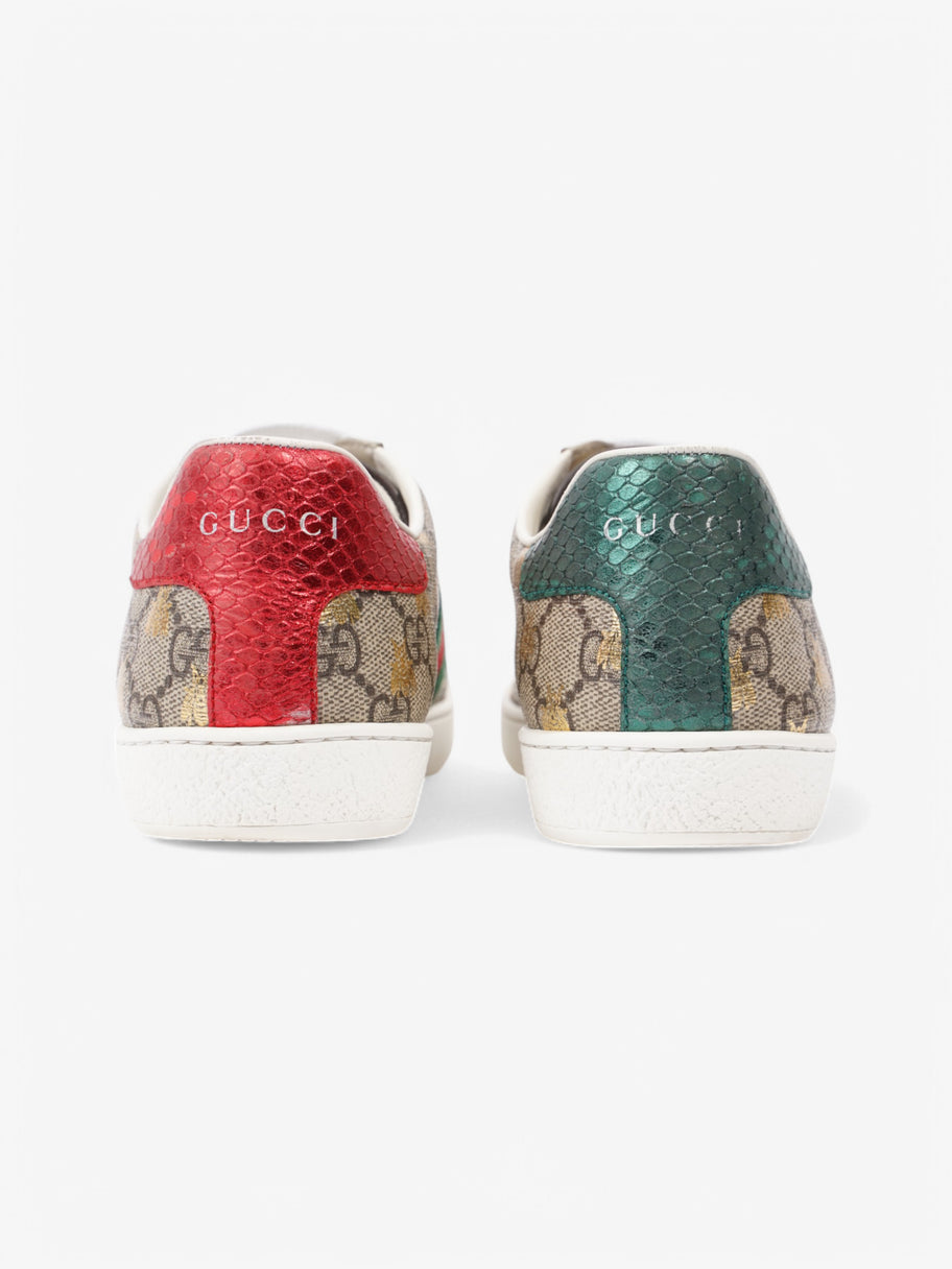 Gucci Ace Bee Supreme / Green / Red Coated Canvas EU 37 UK 4 Image 6