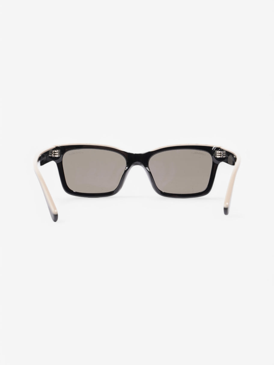 Chanel CC Sunglasses Beige  / Black Plastic Image 3