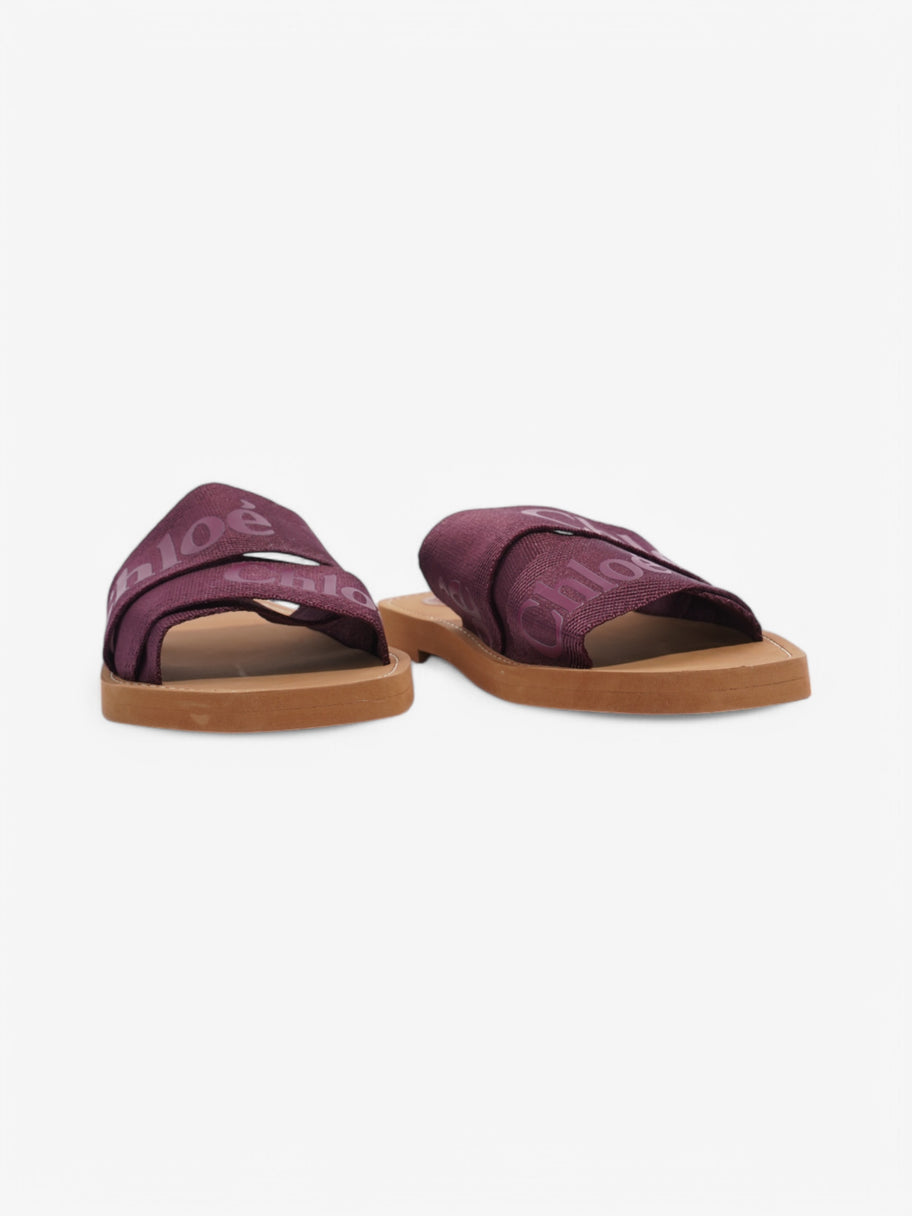 Chloe Woody Sandal Purple Canvas EU 40 UK 7 Image 2