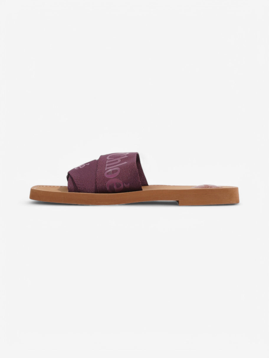 Chloe Woody Sandal Purple Canvas EU 40 UK 7 Image 5