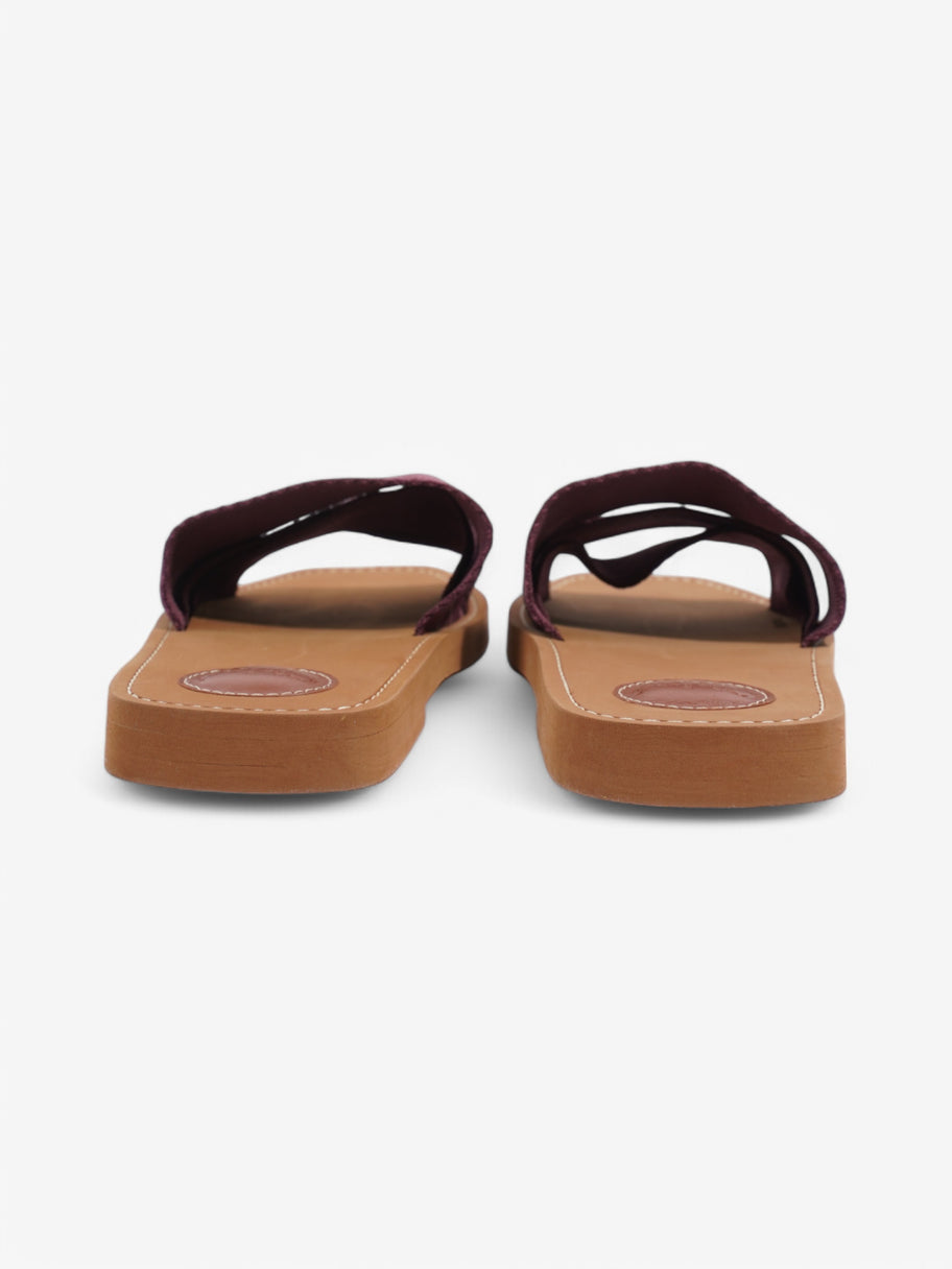 Chloe Woody Sandal Purple Canvas EU 40 UK 7 Image 6