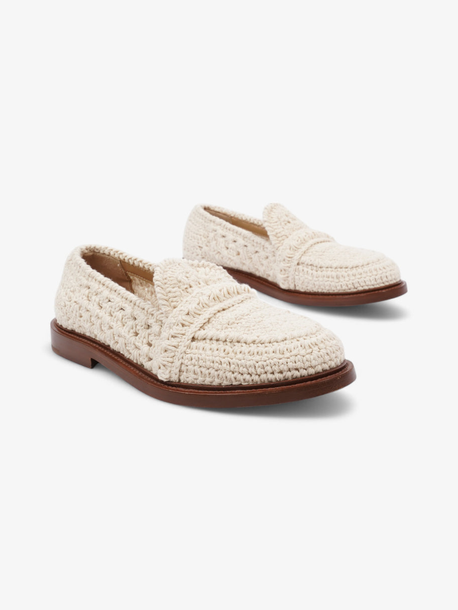Chloe Kalya Crochet Loafers White  Crochet EU 37.5 UK 4.5 Image 2
