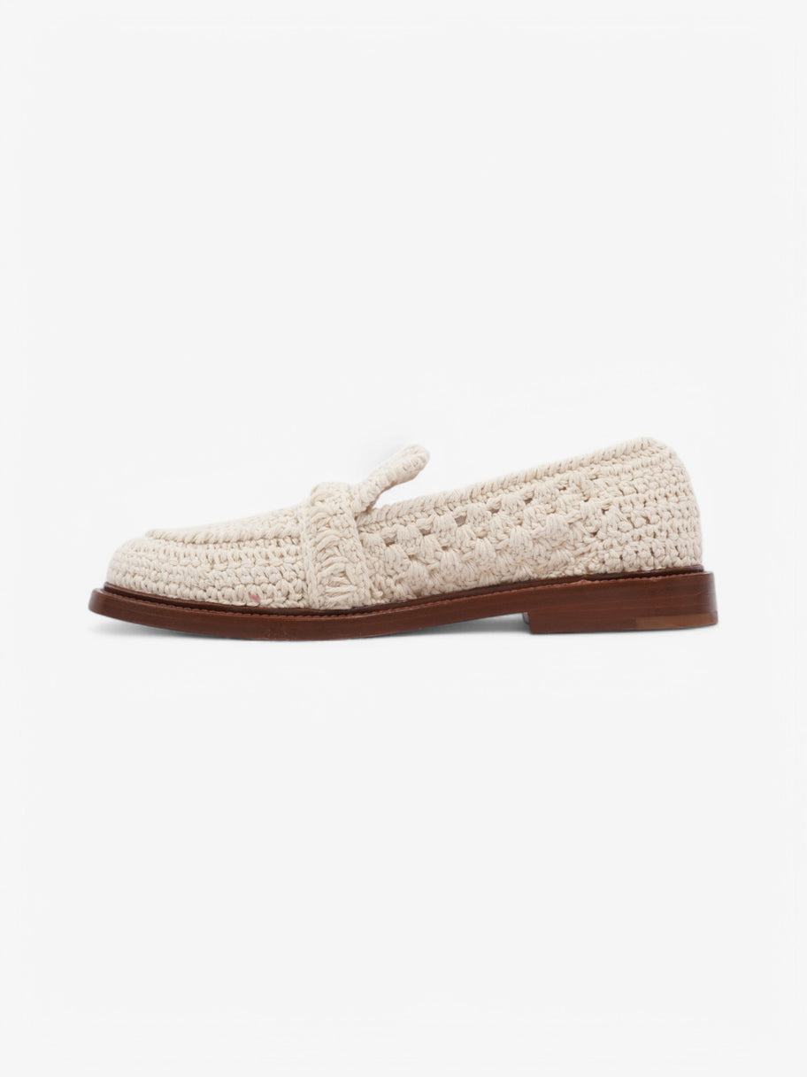 Chloe Kalya Crochet Loafers White  Crochet EU 37.5 UK 4.5 Image 3
