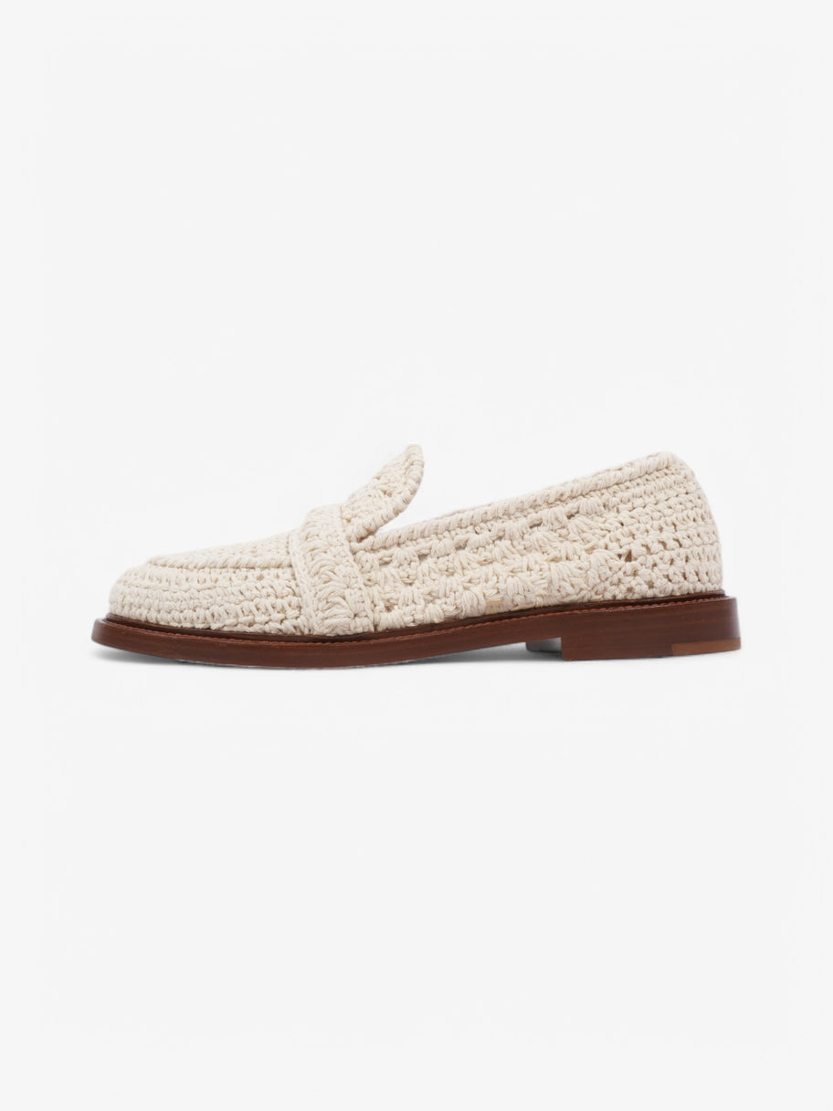 Chloe Kalya Crochet Loafers White  Crochet EU 37.5 UK 4.5 Image 5