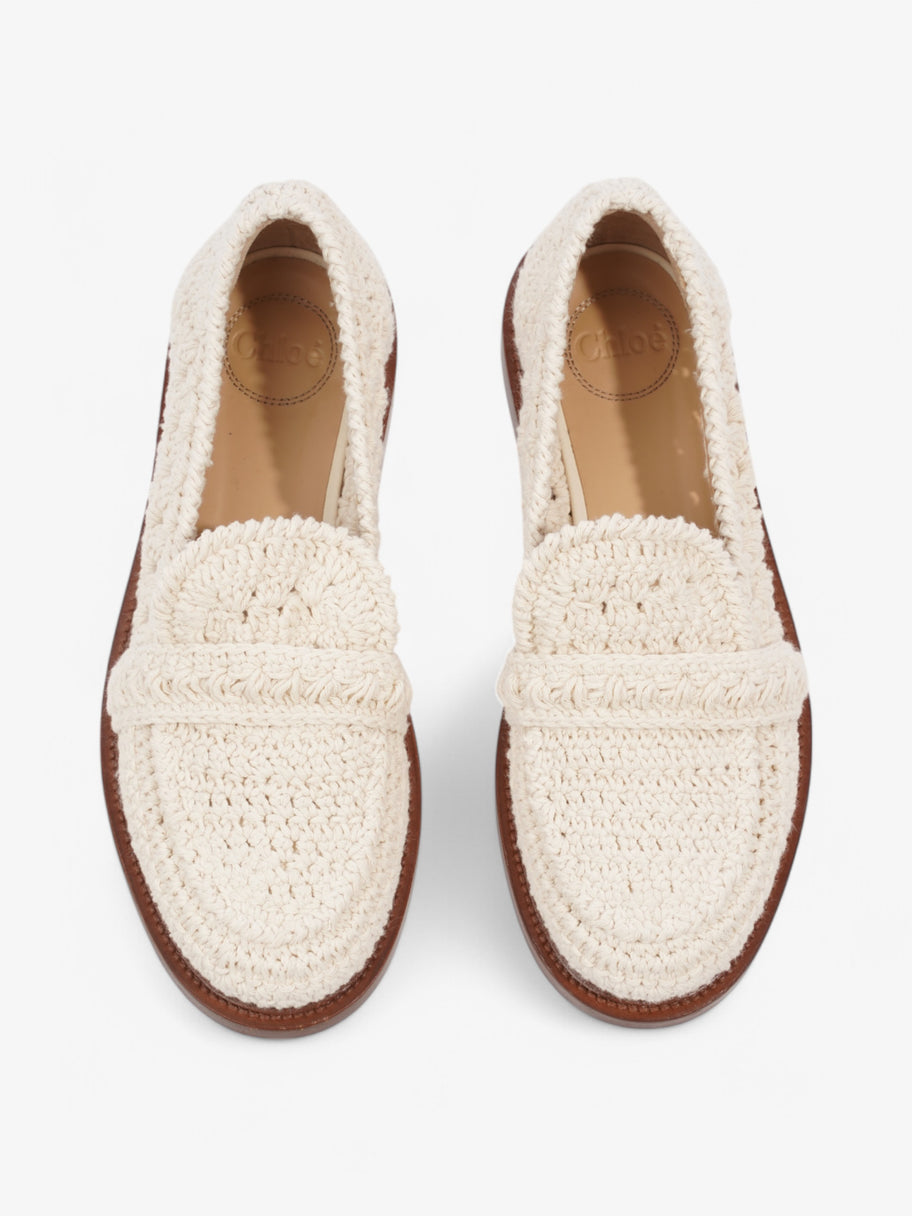 Chloe Kalya Crochet Loafers White  Crochet EU 37.5 UK 4.5 Image 8