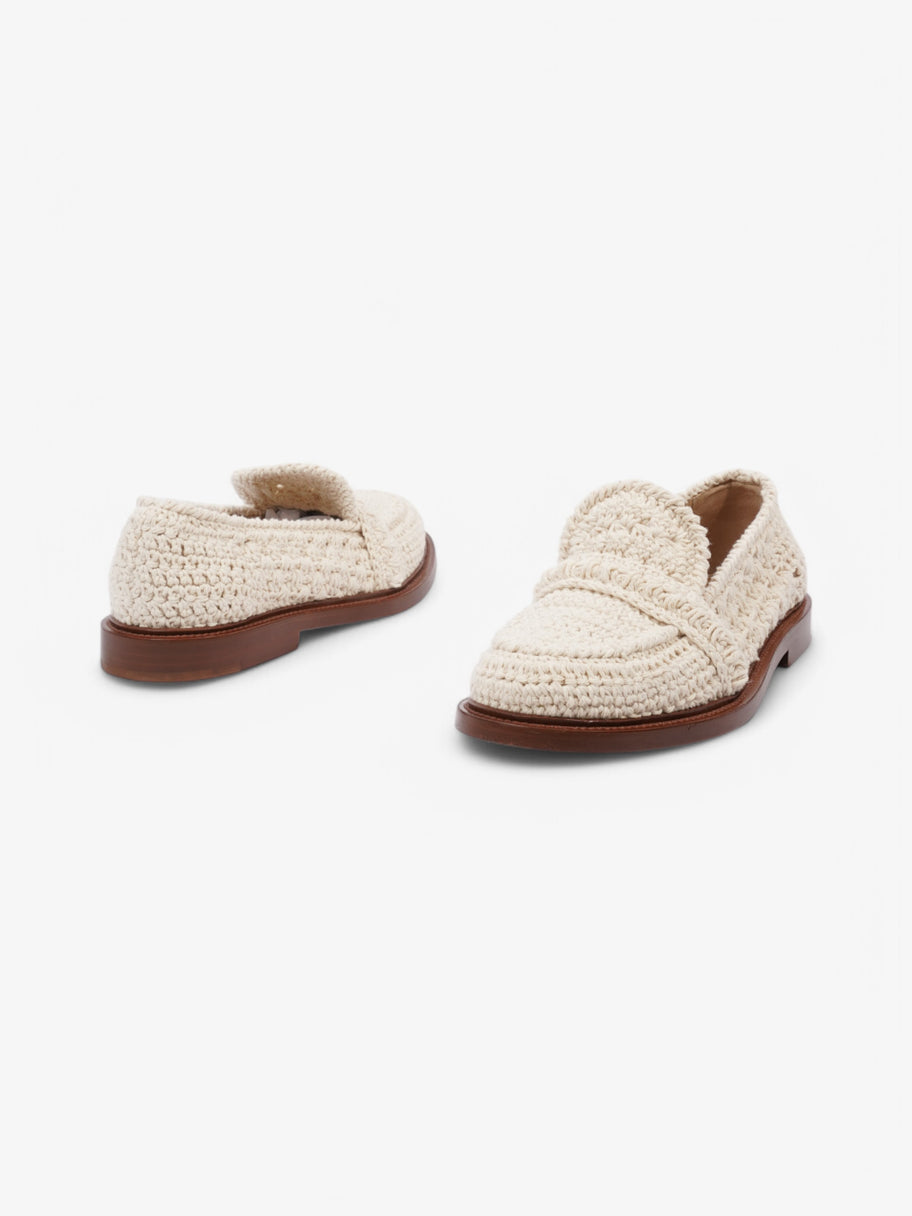 Chloe Kalya Crochet Loafers White  Crochet EU 37.5 UK 4.5 Image 9
