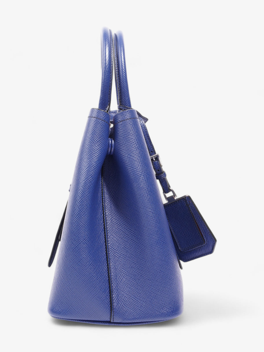 Prada Double Handle Tote Blue Saffiano Leather Image 5