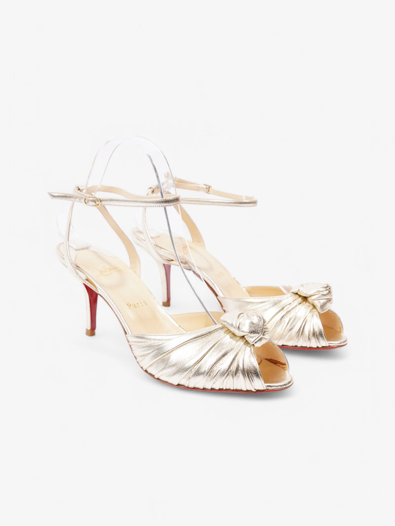 Christian Louboutin GRES'S  70 Gold Leather EU 39.5 UK 6.5