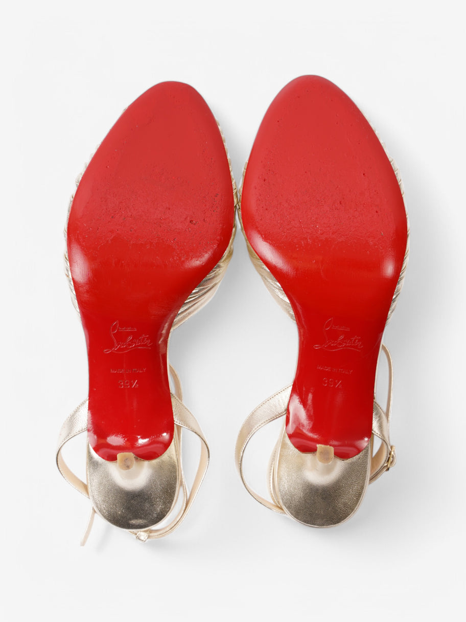 Christian Louboutin GRES'S  70 Gold Leather EU 39.5 UK 6.5 Image 6