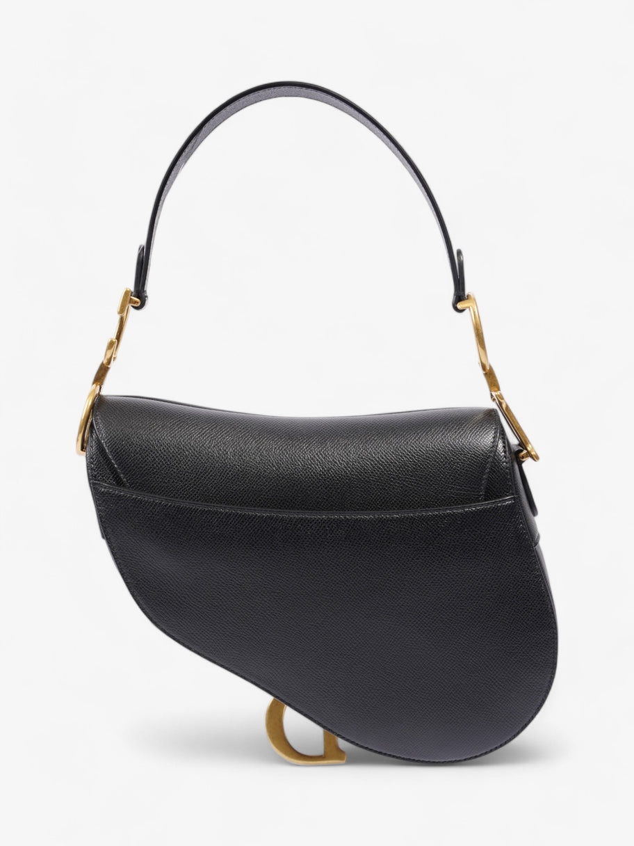 Christian Dior Saddle Bag Black Calfskin Leather Image 4