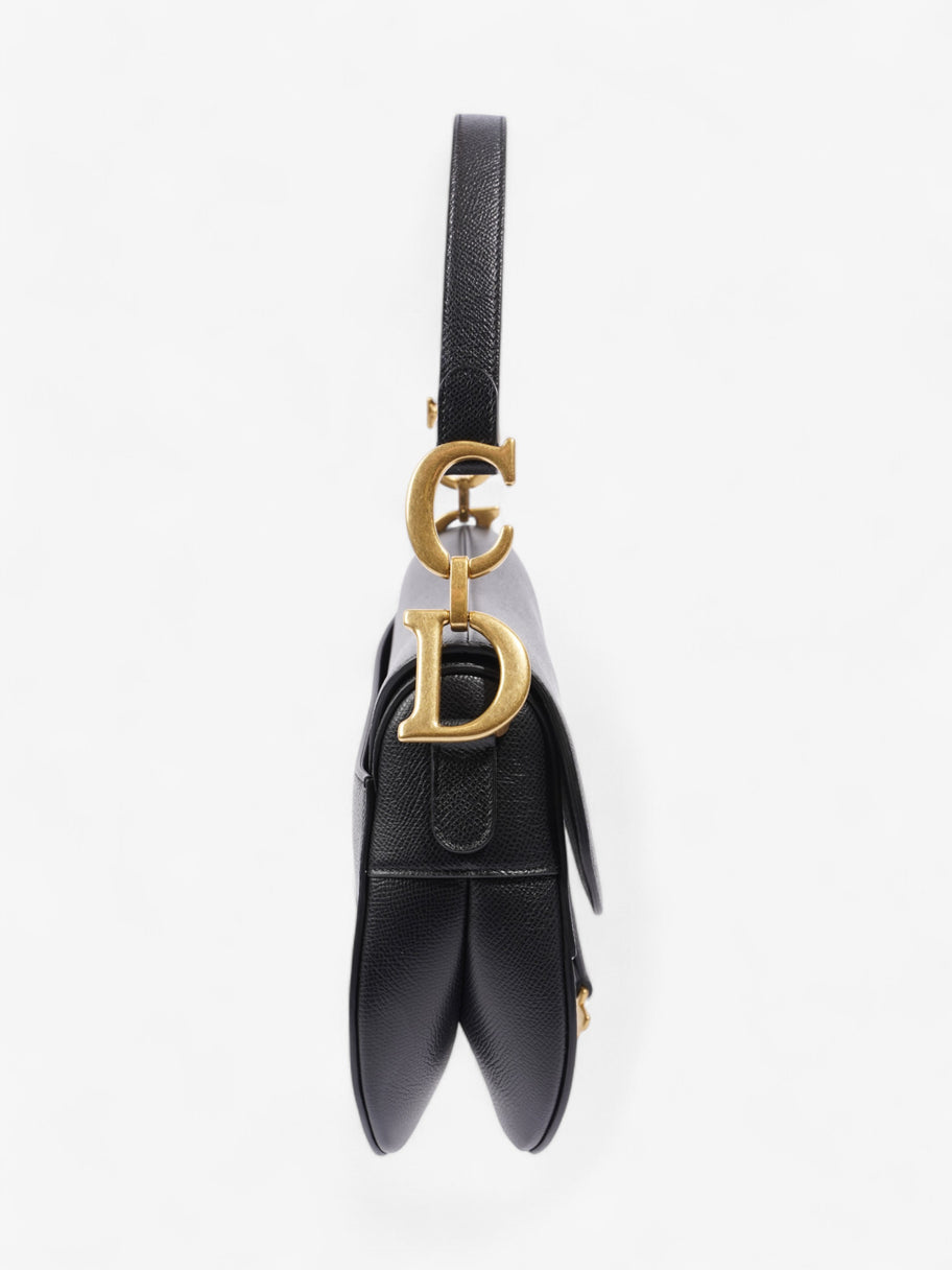 Christian Dior Saddle Bag Black Calfskin Leather Image 5