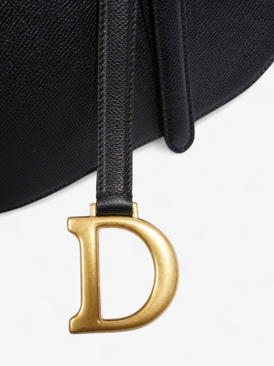 Christian Dior Saddle Bag Black Calfskin Leather Image 7