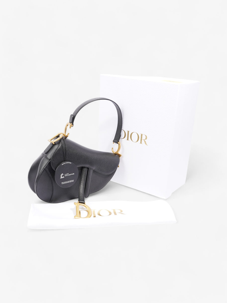Christian Dior Saddle Bag Black Calfskin Leather Image 9