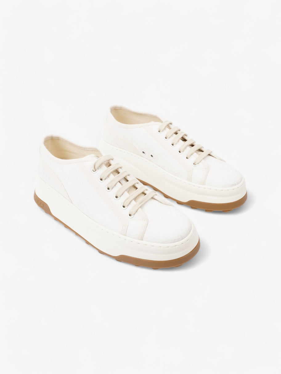 Gucci GG Tennis 1977 Platform Sneakers White  / Cream Canvas EU 41 UK 7 Image 12