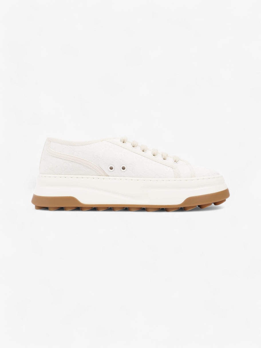 Gucci GG Tennis 1977 Platform Sneakers White  / Cream Canvas EU 41 UK 7 Image 14