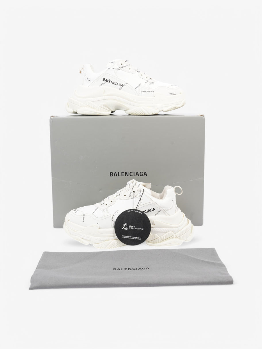 Balenciaga Triple S White  / Black Leather EU 38 UK 5 Image 10
