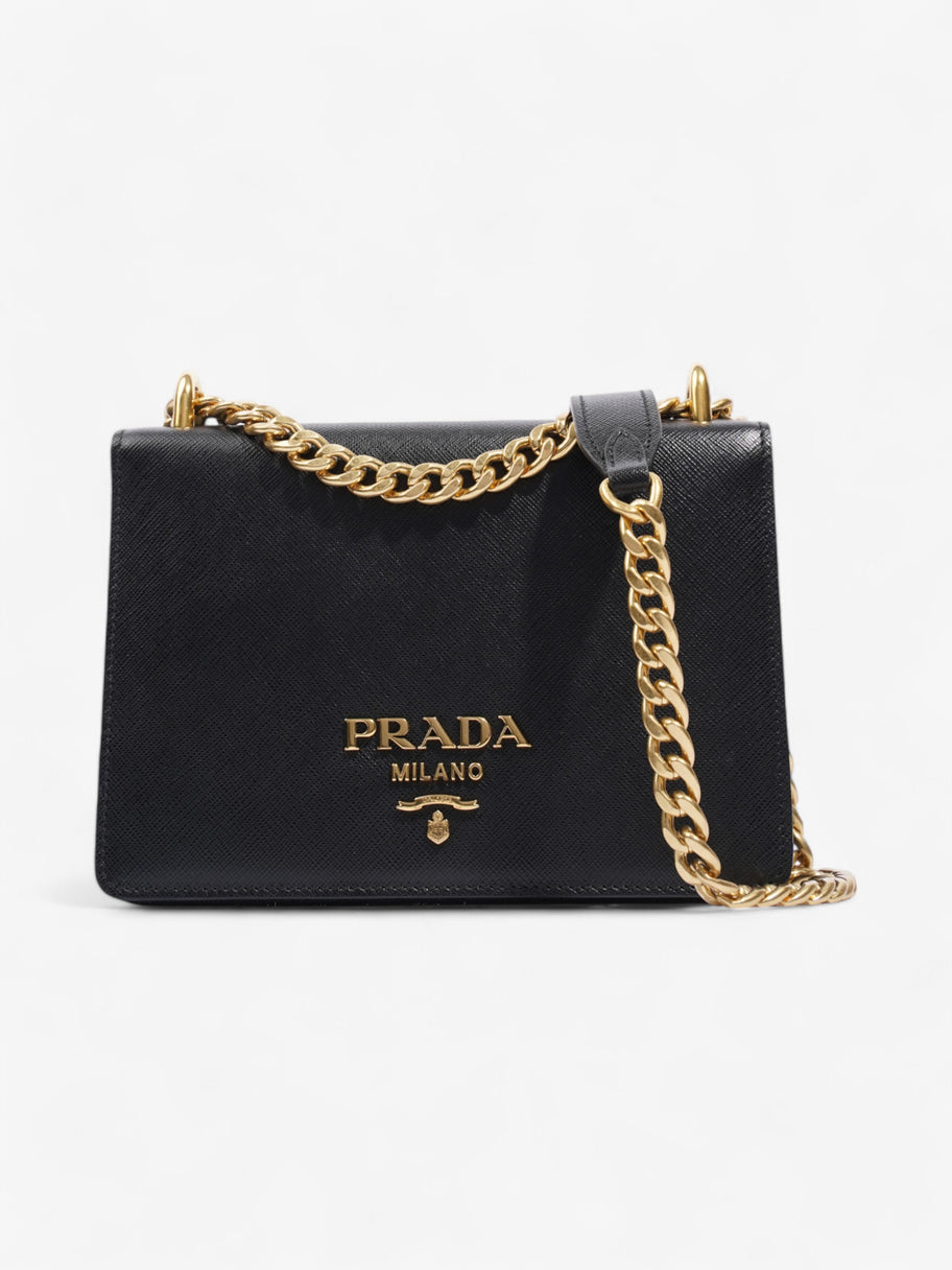 Prada Flap Crossbody Bag Black Saffiano Leather Image 1