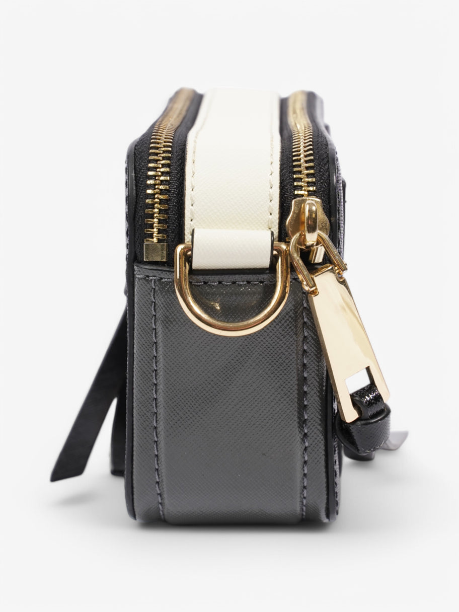Marc Jacobs The Snapshot Bag Black / White Leather Image 3