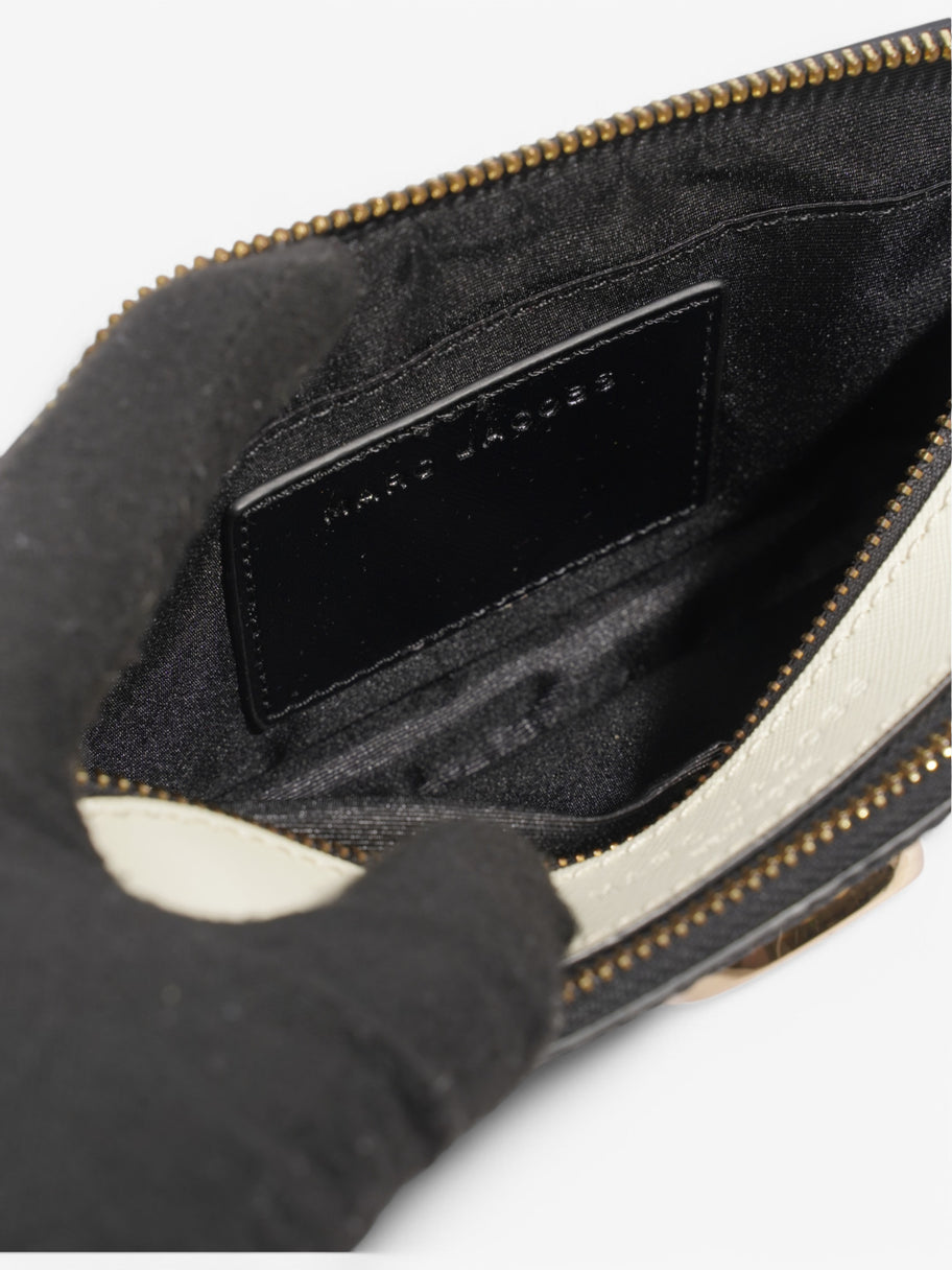 Marc Jacobs The Snapshot Bag Black / White Leather Image 8
