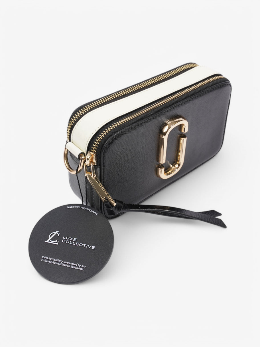 Marc Jacobs The Snapshot Bag Black / White Leather Image 9