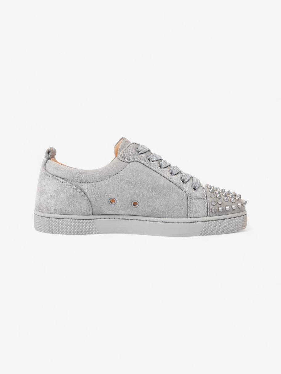 Christian Louboutin Louis Junior Spikes Orlato Grey / Silver Suede EU 40 UK 6 Image 4