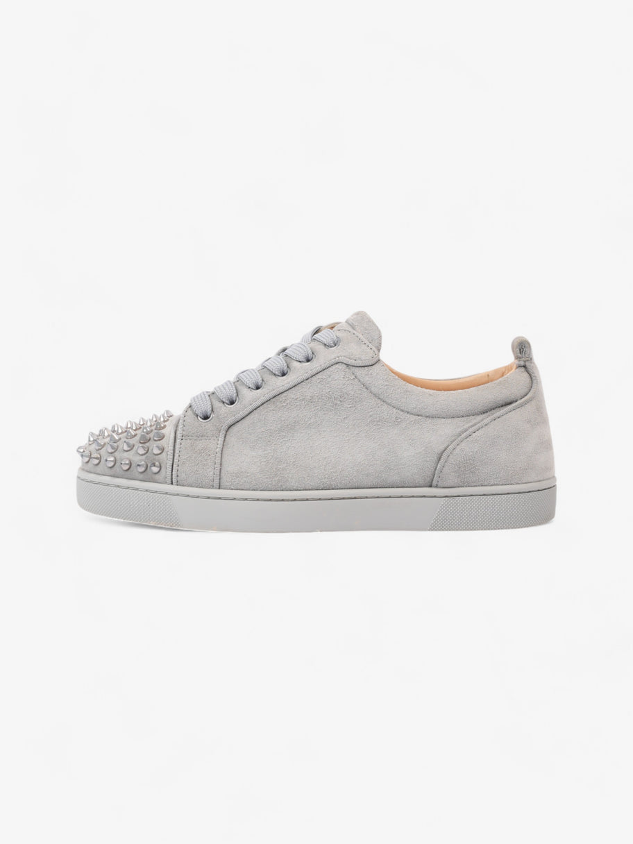 Christian Louboutin Louis Junior Spikes Orlato Grey / Silver Suede EU 40 UK 6 Image 5