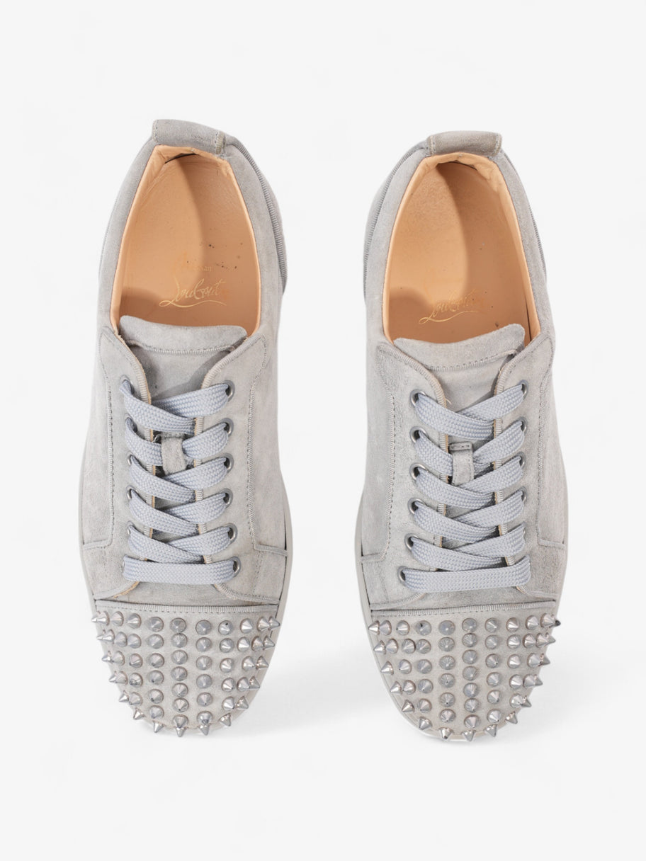 Christian Louboutin Louis Junior Spikes Orlato Grey / Silver Suede EU 40 UK 6 Image 8