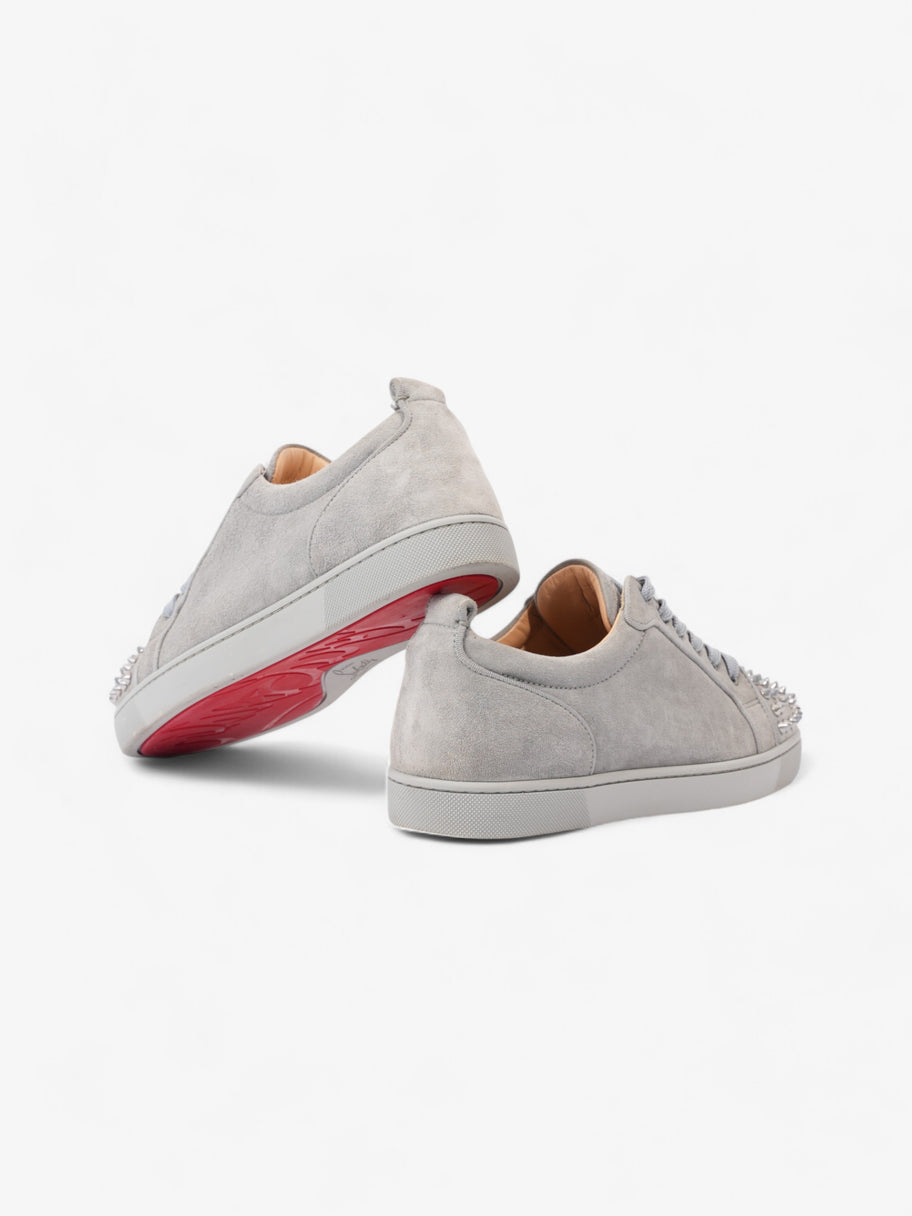Christian Louboutin Louis Junior Spikes Orlato Grey / Silver Suede EU 40 UK 6 Image 9