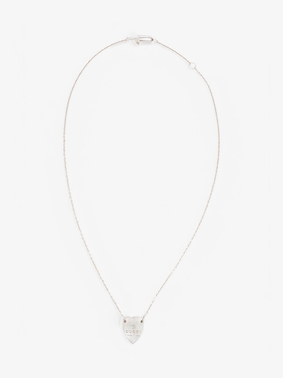 Gucci Trademark Heart Necklace Silver Silver Sterling One size Image 1