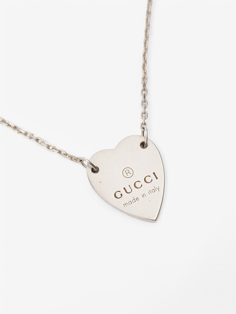 Gucci Trademark Heart Necklace Silver Silver Sterling One size Image 2