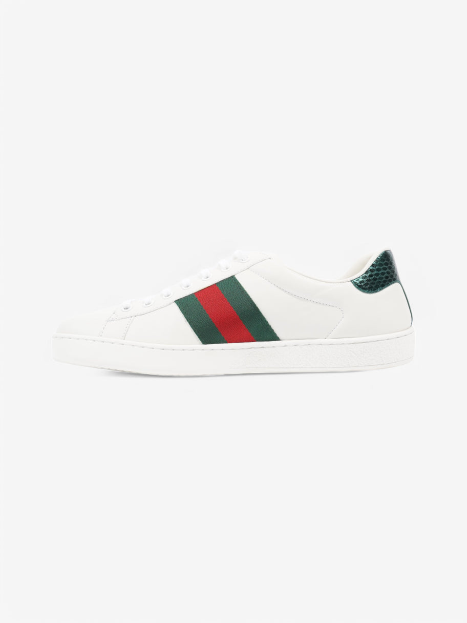 Gucci Ace Embroidered Bee Sneakers  White  / Green / Red Leather EU 42 UK 8 Image 3