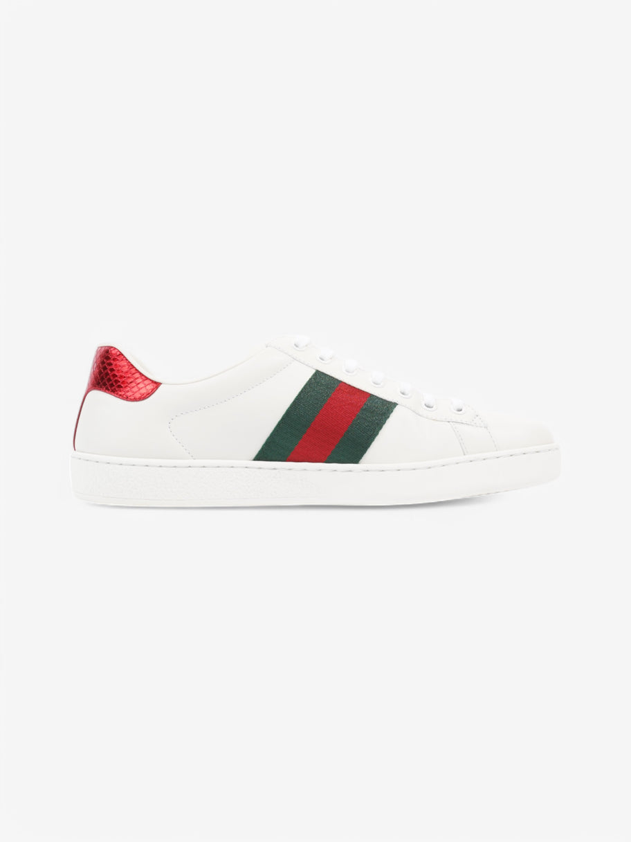 Gucci Ace Embroidered Bee Sneakers  White  / Green / Red Leather EU 42 UK 8 Image 4