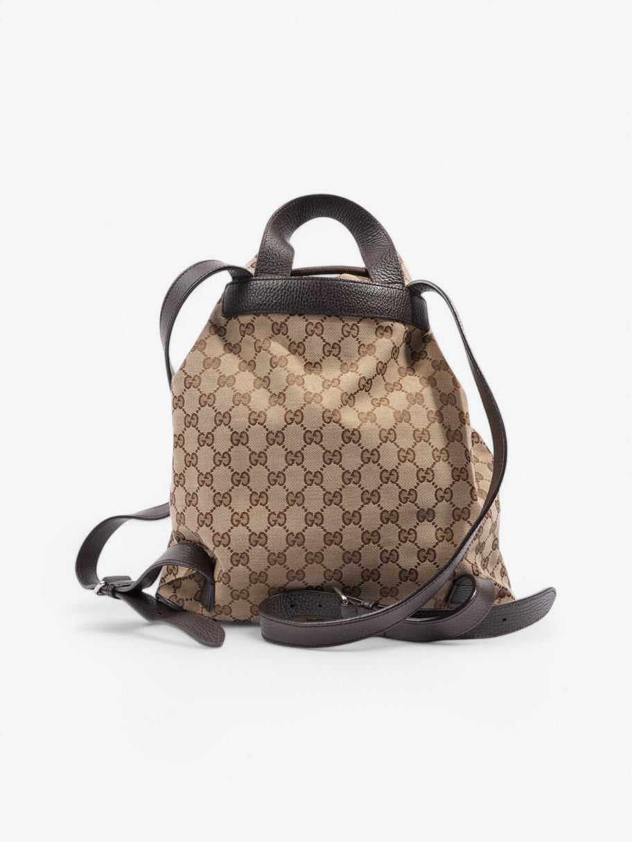 Gucci GG Supreme Backpack Beige  / Brown Canvas Image 4