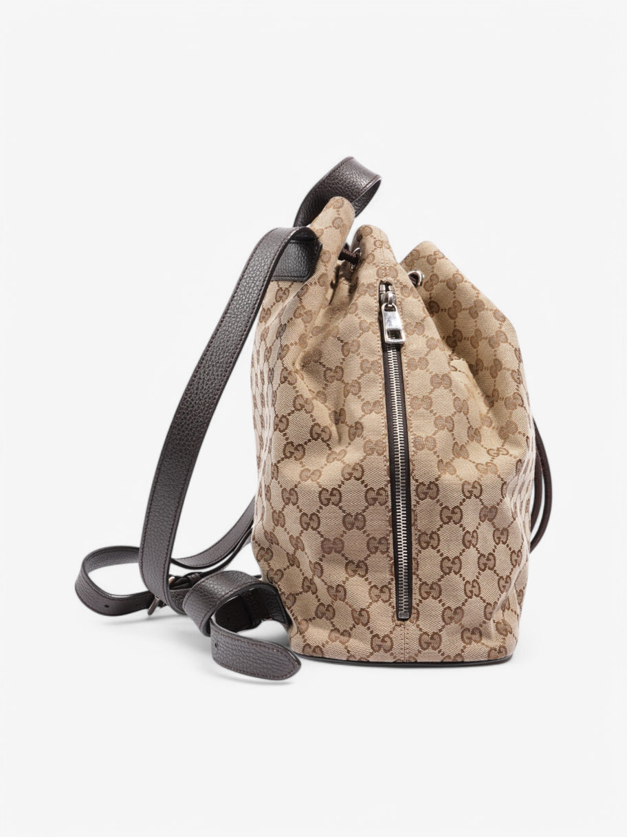Gucci GG Supreme Backpack Beige  / Brown Canvas Image 5